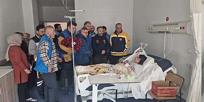 DİTİB gönüllüleri depremzedeleri hastanede ziyaret etti