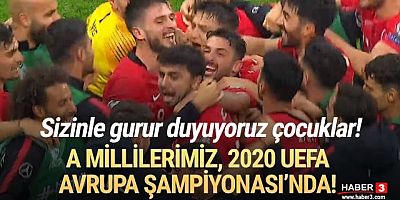 Türkiye A Milli Takımı UEFA 2020 Avrupa Futbol Şampiyonası'nda!
